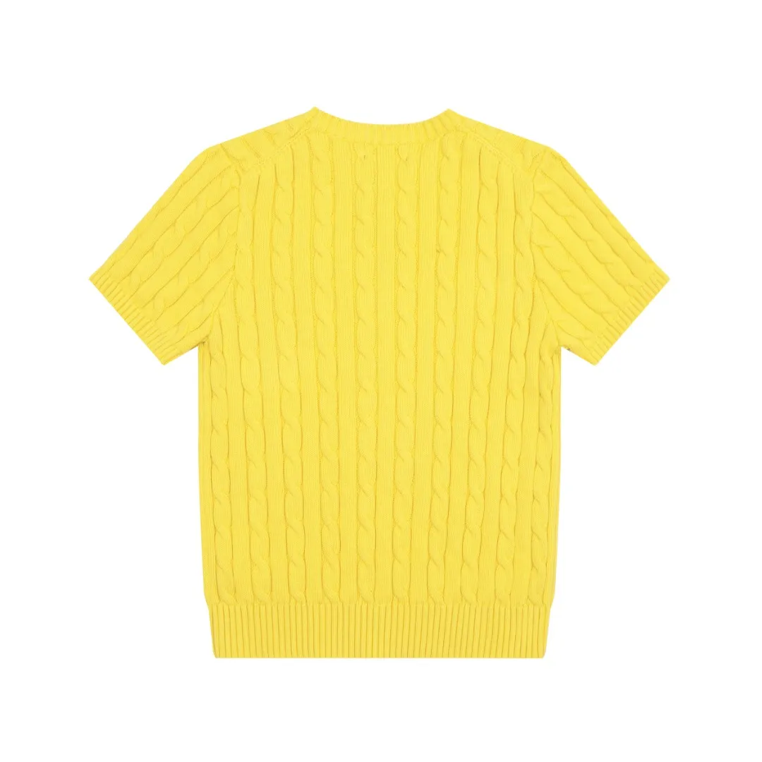🅿️160 "Top quality" Style number: DS002# (not off the shelves all year round) [Ralph Lauren round neck solid color pony embroidered logo knitted short sleeves] ✅Ralph Lauren classic basic versatile knitted short sleeves for all seasons ✅Main supplier platform live broadcast Wholesale entities Replenish when out of stock Not off the shelves ✅ZP quality 1:1 version Scan the code to enter the GF website Counter quality ✅Detailed quality is the only one in Guangzhou Imported quality cotton yarn, focusing on high-end, cost-effective, good quality needless to say ✅The version is restored to the original order, the maximum size can be worn up to 160 pounds, loose, comfortable and stress-free ✅The upper body is simple and easy to match, a must-have for goddess ootd, good-looking clothes are never picky, a must-have in the goddess’ wardrobe Size: S-XL Color: Black White Gray Light Blue Light Pink Colorful Blue Khaki Bright Yellow Fruit Green Milk Apricot Wood Green Taro Purple Chinese Red Anchor Red Navy Red Label Navy Blue White Label